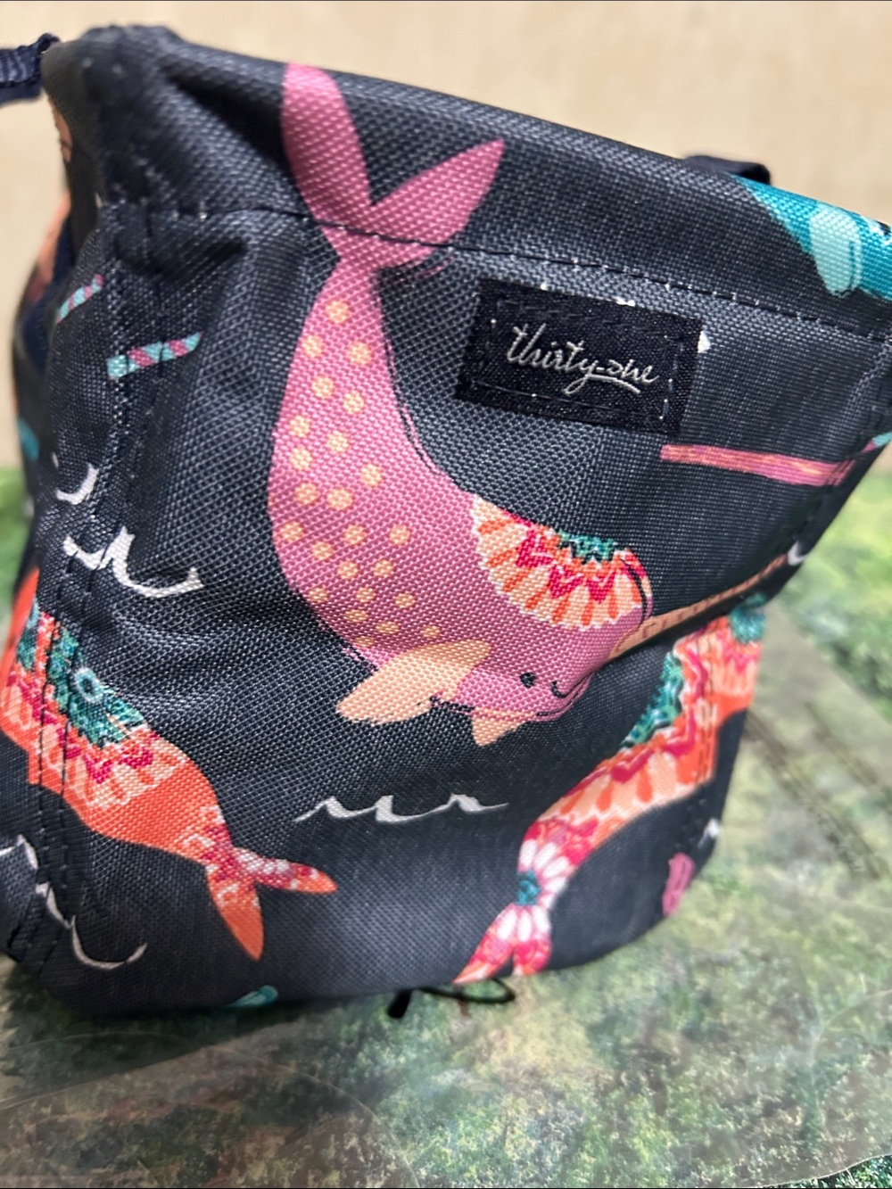 THIRTY-ONE Navy Narwhal Print Tote Bag - Picture 2 of 4